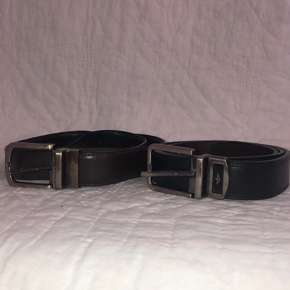 Chaps Brown and Black Dress Belts - Picture 1 of 1